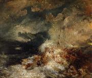 Joseph Mallord William Turner eldsvada till havs oil painting